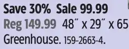Canadian Tire 8˝ x 29˝ x 65˝ Greenhouse offer