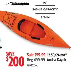 Canadian Tire Aruba Kayak offer