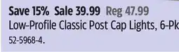 Canadian Tire Noma Low-Profile Classic Post Cap Lights, 6-Pk offer