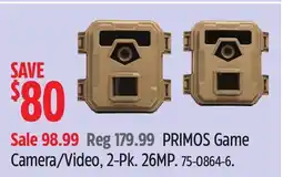Canadian Tire PRIMOS Game Camera/Video, 2-Pk offer