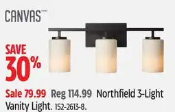 Canadian Tire CANVAS Northfield 3-Light Vanity Light offer