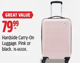 Canadian Tire Hardside Carry-On Luggage offer