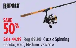 Canadian Tire Classic Spinning Combo offer