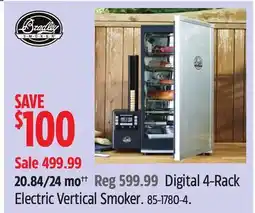 Canadian Tire Digital 4-Rack Electric Vertical Smoker offer