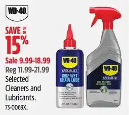 Canadian Tire Selected Cleaners and Lubricants offer