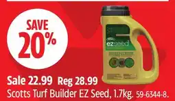 Canadian Tire Scotts Turf Builder EZ Seed offer