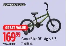 Canadian Tire Camo Bike 16 offer