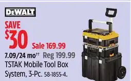 Canadian Tire DeWalt TSTAK Mobile Tool Box System, 3-Pc offer