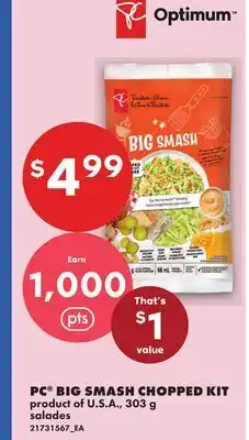 No Frills PC BIG SMASH CHOPPED KIT offer