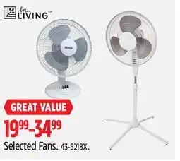 Canadian Tire Selected Fans offer