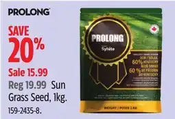 Canadian Tire Prolong Sun Grass Seed offer