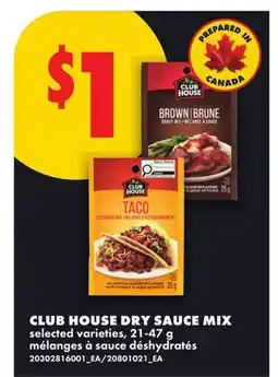 No Frills CLUB HOUSE DRY SAUCE MIX offer