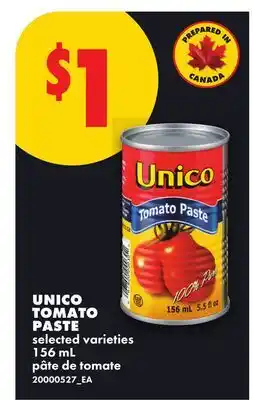 No Frills UNICO TOMATO PASTE offer