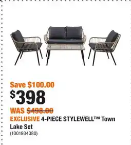 Home Depot EXCLUSIVE 4-PIECE STYLEWELL Town Lake Set offer