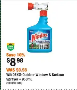 Home Depot WINDEX Outdoor Window & Surface Sprayer • offer