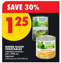 No Frills GREEN GIANT VEGETABLES, 341/398 mL offer