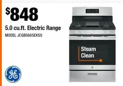 Home Depot 5.0 cu.ft. Electric Range offer