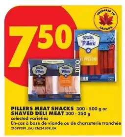 No Frills PILLERS MEAT SNACKS 300 - 500 g or SHAVED DELI MEAT 300 - 350 g offer