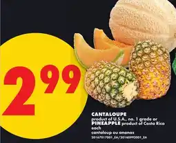 No Frills CANTALOUPE or PINEAPPLE, each offer