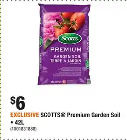 Home Depot EXCLUSIVE SCOTTS Premium Garden Soil • offer