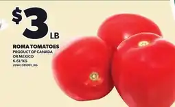 Loblaws ROMA TOMATOES offer