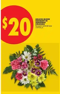 No Frills DELUXE MIXED BOUQUET IN SEASONAL COLOURS offer