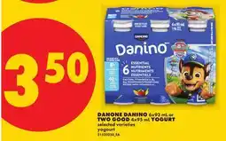 No Frills DANONE DANINO 6x93 mL or TWO GOOD 4x95 mL YOGURT offer