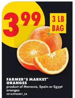 No Frills FARMER'S MARKET ORANGES, 3 LB BAG offer