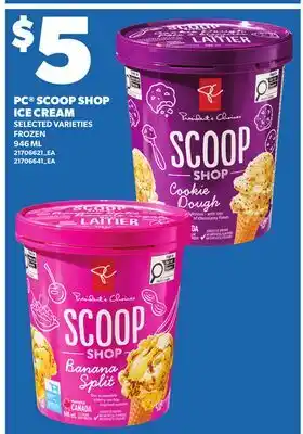 Loblaws PC SCOOP SHOP ICE CREAM offer