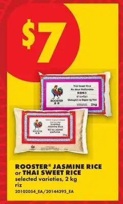 No Frills ROOSTER JASMINE RICE or THAI SWEET RICE offer