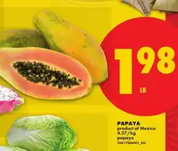 No Frills PAPAYA offer
