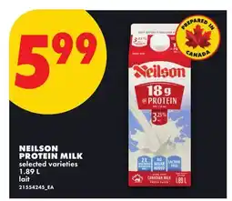 No Frills NEILSON PROTEIN MILK offer