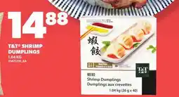 Loblaws T&T SHRIMP DUMPLINGS offer