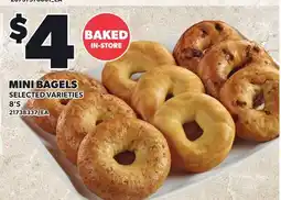 Loblaws MINI BAGELS, 8'S offer