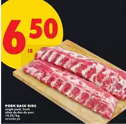 No Frills PORK BACK RIBS offer