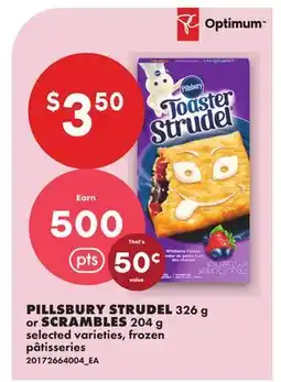 No Frills PILLSBURY STRUDEL 326 g or SCRAMBLES 204 g offer