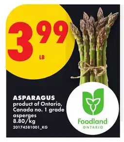 No Frills ASPARAGUS offer