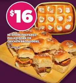 Loblaws IN-STORE PREPARED PULLED PORK OR CHICKEN BBQ SLIDERS, 12'S offer