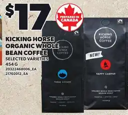 Loblaws KICKING HORSE ORGANIC WHOLE BEAN COFFEE offer