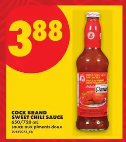 No Frills COCK BRAND SWEET CHILI SAUCE, 650/720 mL offer