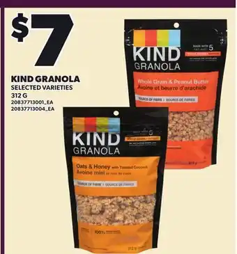Loblaws KIND GRANOLA offer
