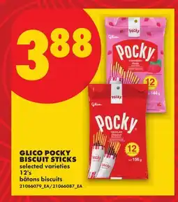 No Frills GLICO POCKY BISCUIT STICKS, 12'S offer