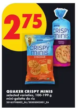 No Frills QUAKER CRISPY MINIS offer