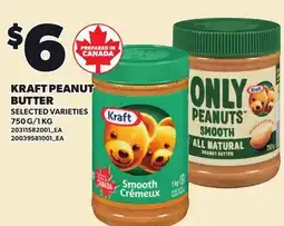 Loblaws KRAFT PEANUT BUTTER, 750 G/KG offer