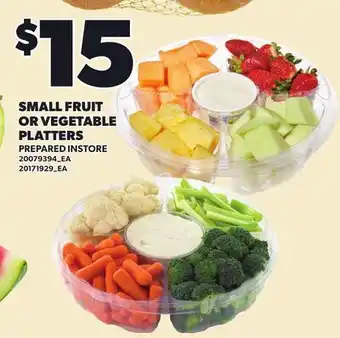 Loblaws SMALL FRUIT OR VEGETABLE PLATTERS offer