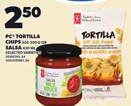Loblaws PC TORTILLA CHIPS, 320-350 G OR SALSA, 430 ML offer