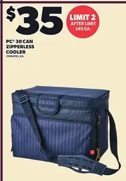 Loblaws PC 30 CAN ZIPPERLESS COOLER offer