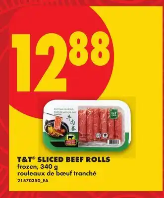 No Frills T&T SLICED BEEF ROLLS offer