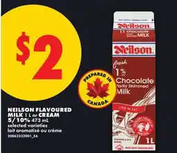 No Frills NEILSON FLAVOURED MILK 1 L or CREAM, 5/10% 473 mL offer