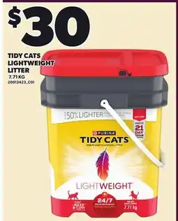 Loblaws TIDY CATS LIGHTWEIGHT LITTER offer